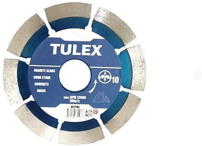Диск отрезной алмазный 180x22.2х2 мм, Tulex 8012180