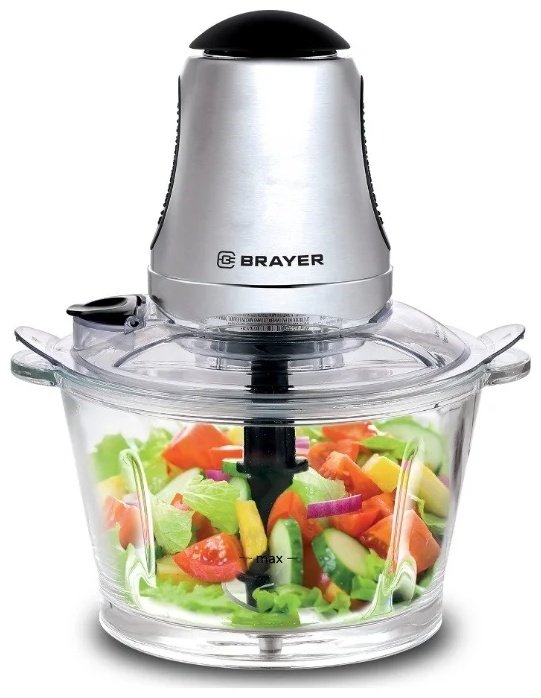 Измельчитель Brayer BR1402 серебристый