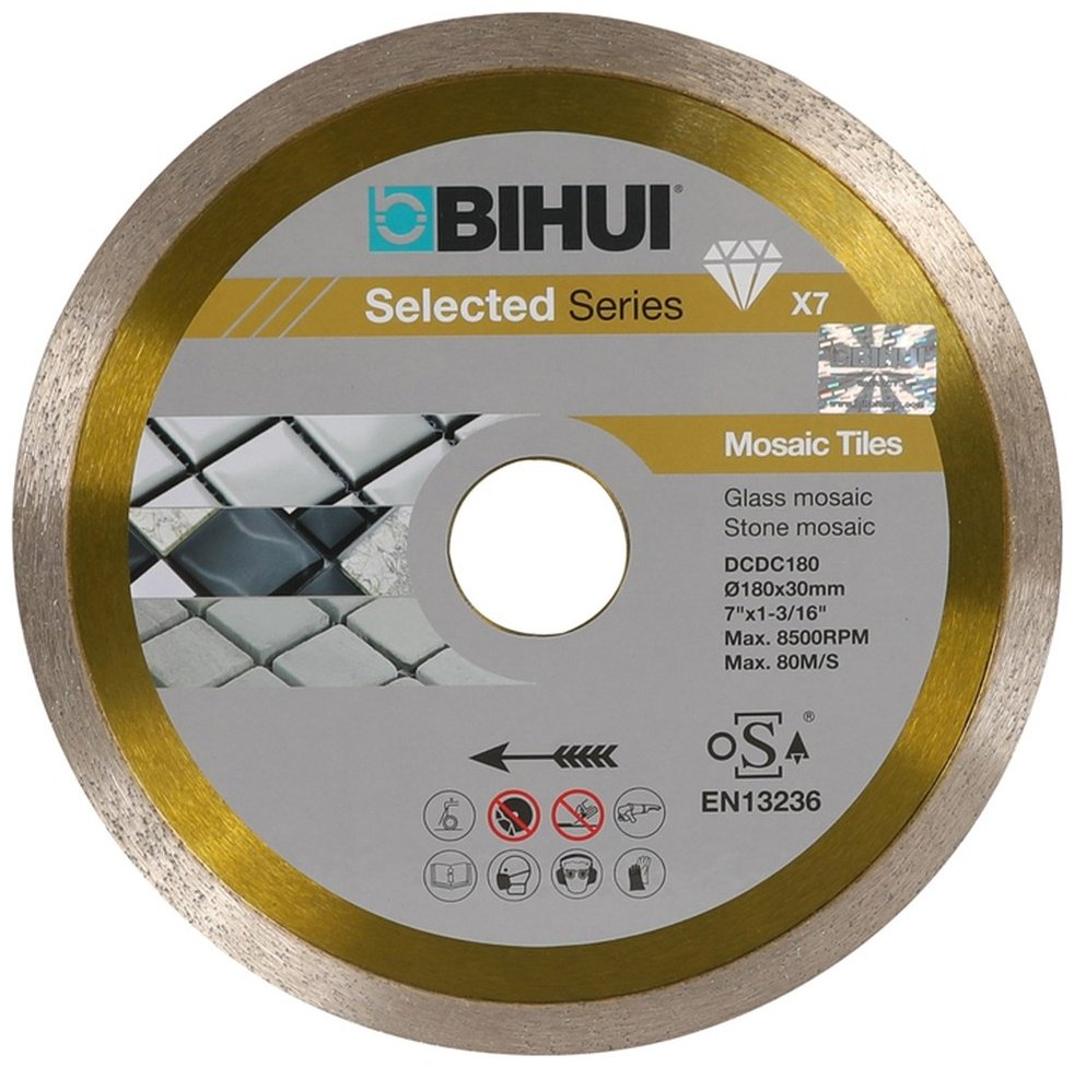 Диск отрезной алмазный 180x30х2 мм, BIHUI DCDC180