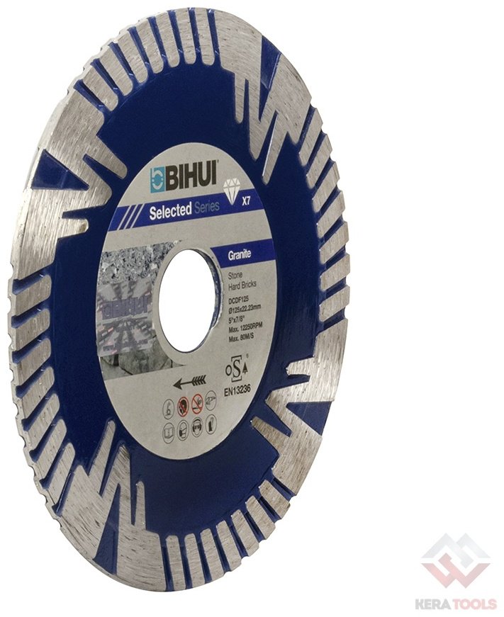 Диск отрезной алмазный 125x22.23х2.4 мм, BIHUI DCDF125
