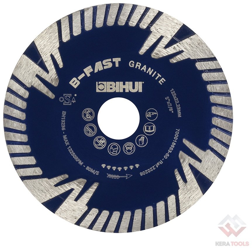Диск отрезной алмазный 125x22.23х2.4 мм, BIHUI DCDF125