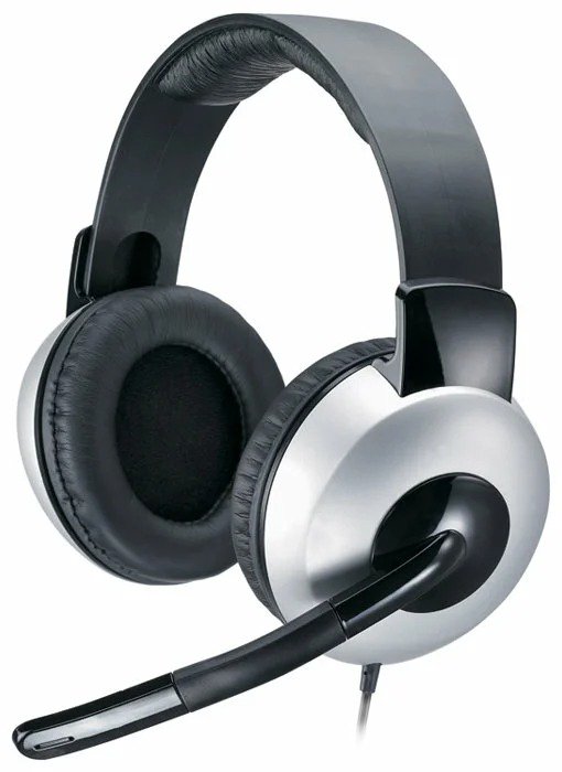 Наушники Genius HS-05A серебристо-черные
