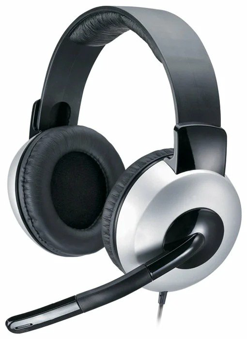 Наушники Genius HS-05A серебристо-черные
