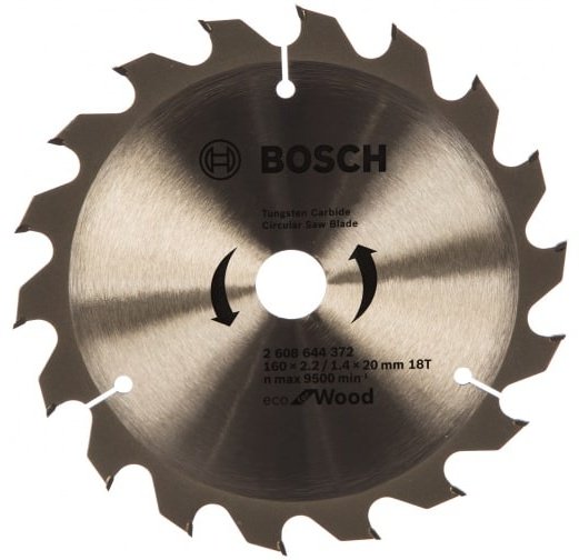 Пильный диск по дереву Bosch 2608644372, 160x20 мм, 18Т