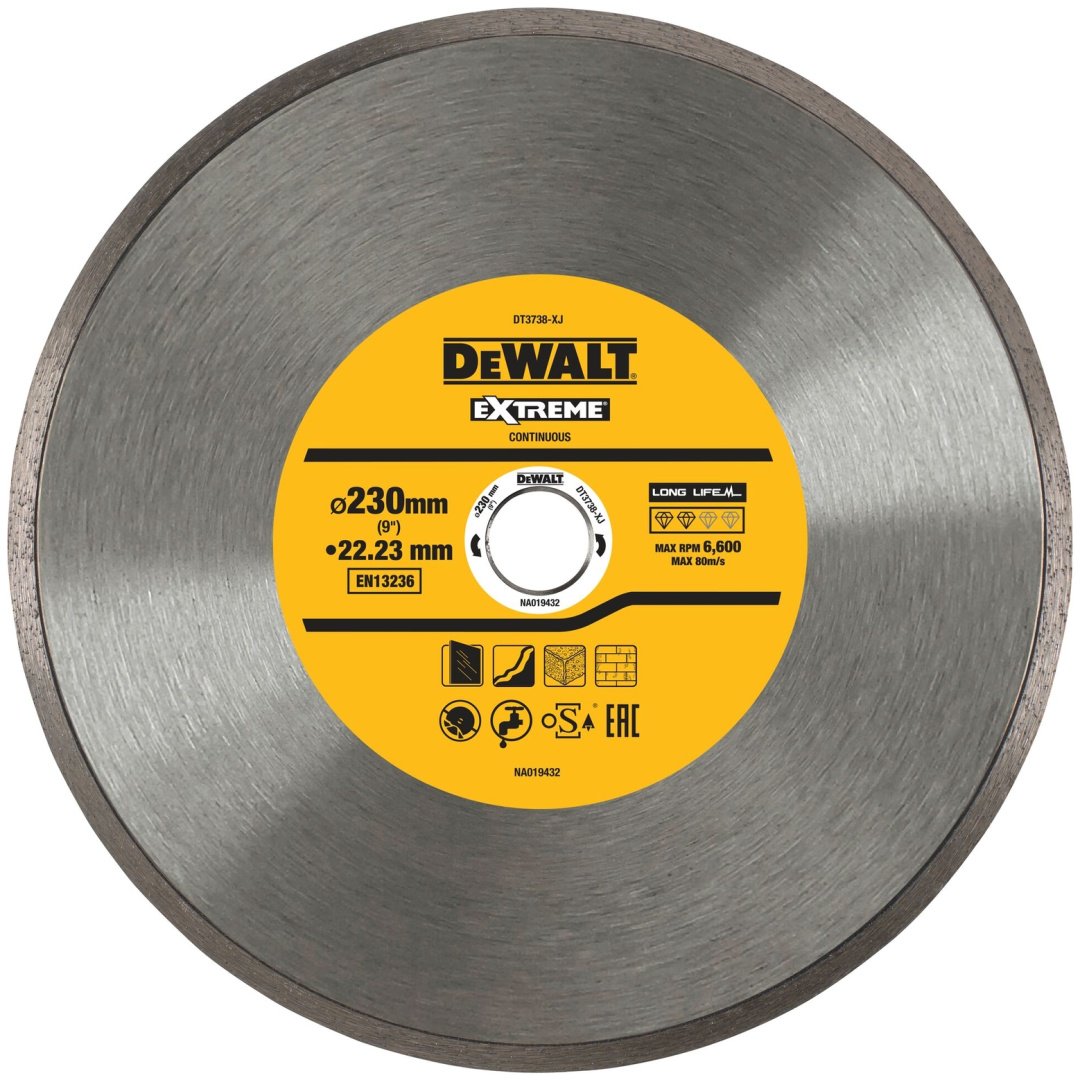 Диск отрезной алмазный 230x22.2х2.1 мм, DeWALT DT3738-XJ