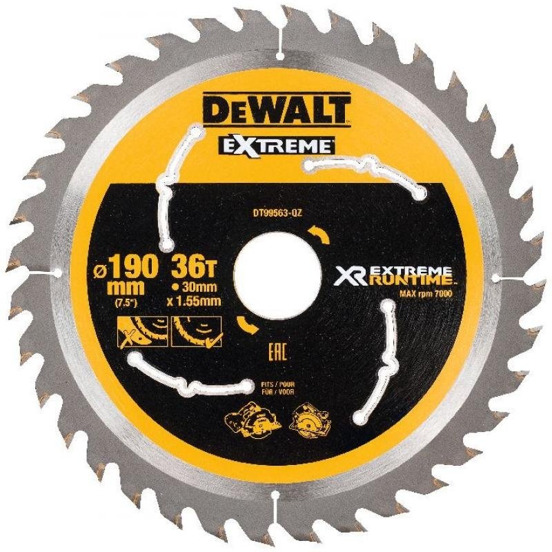 Пильный диск по дереву DeWALT DT99563, 190x30 мм, 36Т купить,NaN