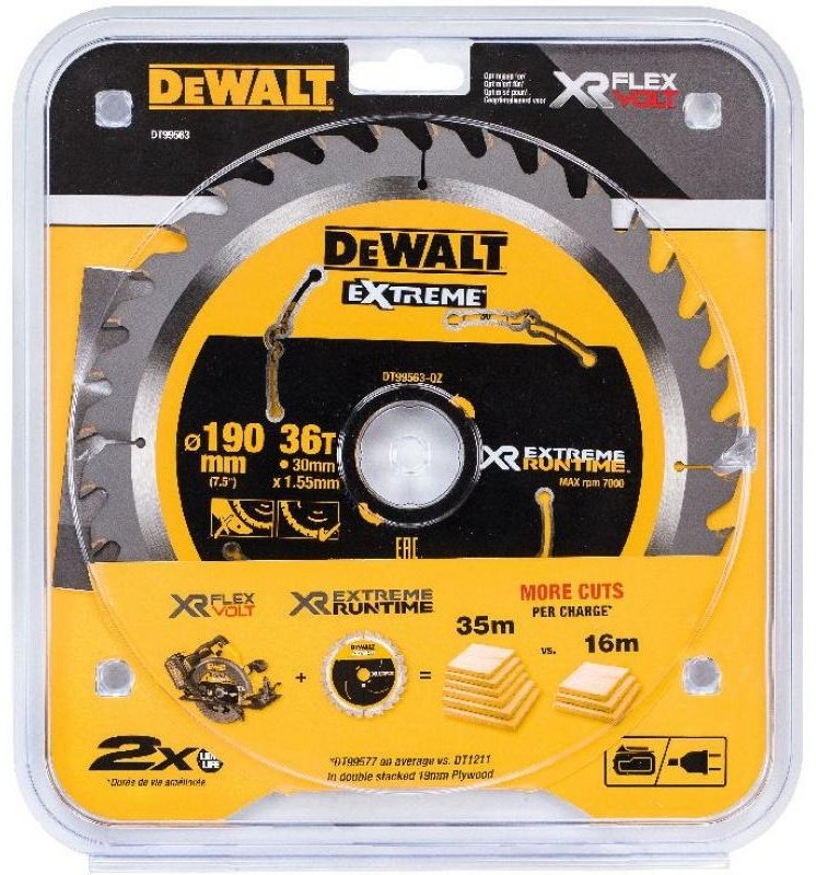 Пильный диск по дереву DeWALT DT99563, 190x30 мм, 36Т купить,NaN