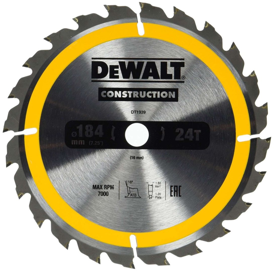 Пильный диск по дереву DeWALT DT1939-QZ, 184x16 мм, 24Т