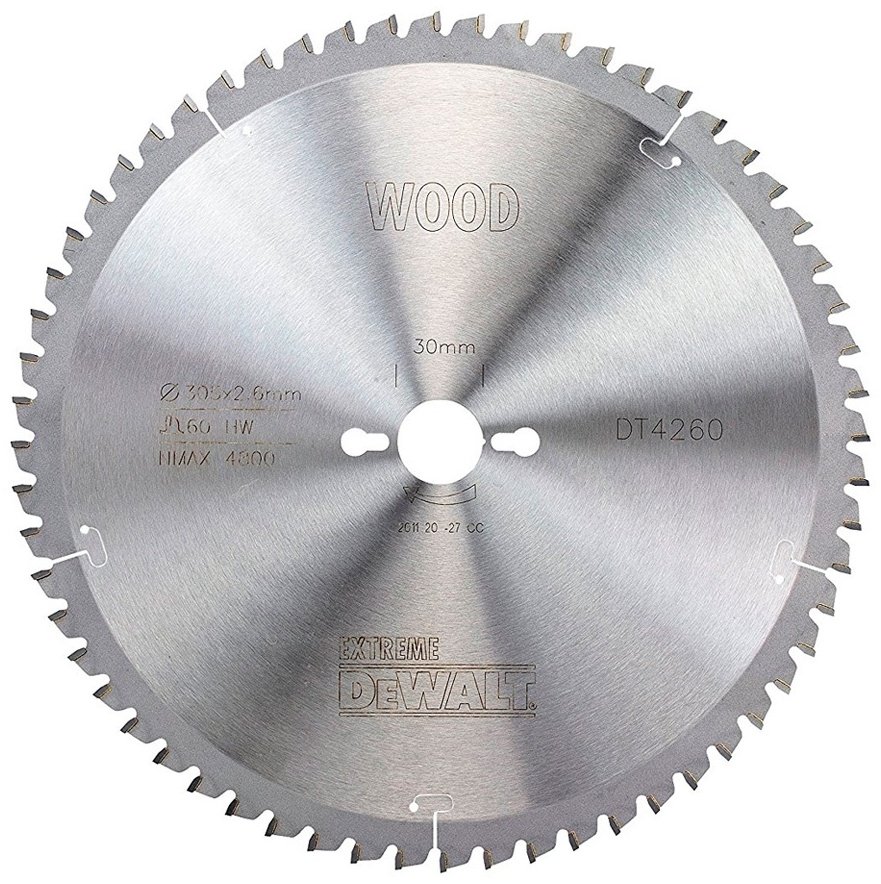 Пильный диск по дереву DeWALT DT4260-QZ, 305x30 мм, 60Т