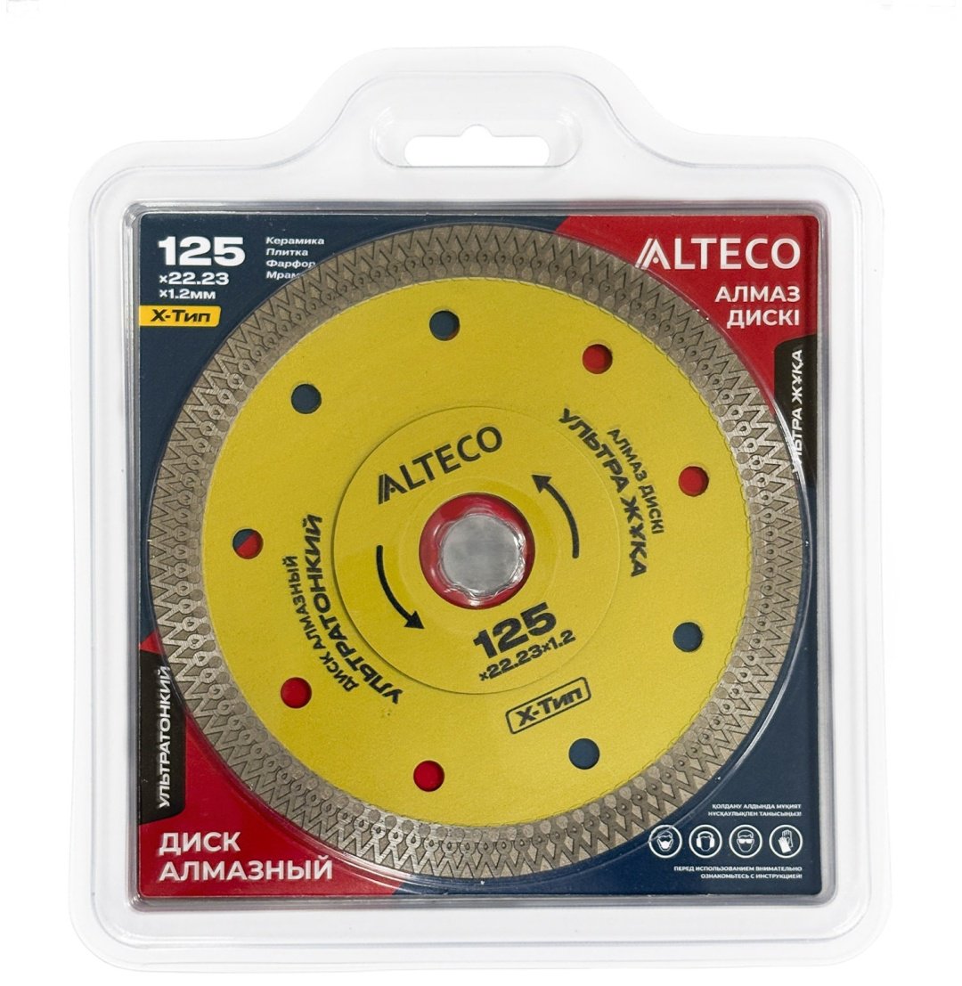 Диск отрезной алмазный 125x22.2х1.2 мм, ALTECO 88783 купить,5050