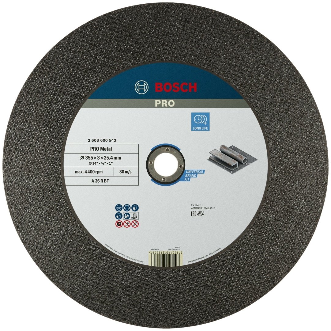 Диск отрезной алмазный 355x25.4х3 мм, Bosch 2608600543
