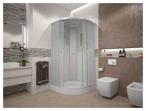 Душевая кабина Erlit ER3509P-C3-RUS 90x90x215см