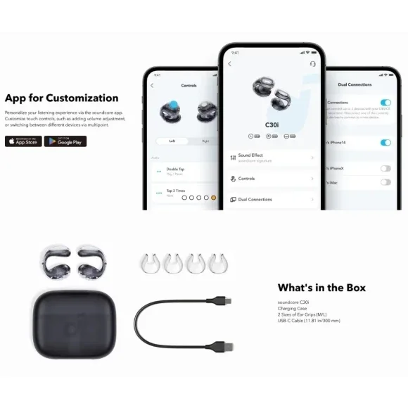Наушники Soundcore by Anker Earbuds C30i A3330 Black