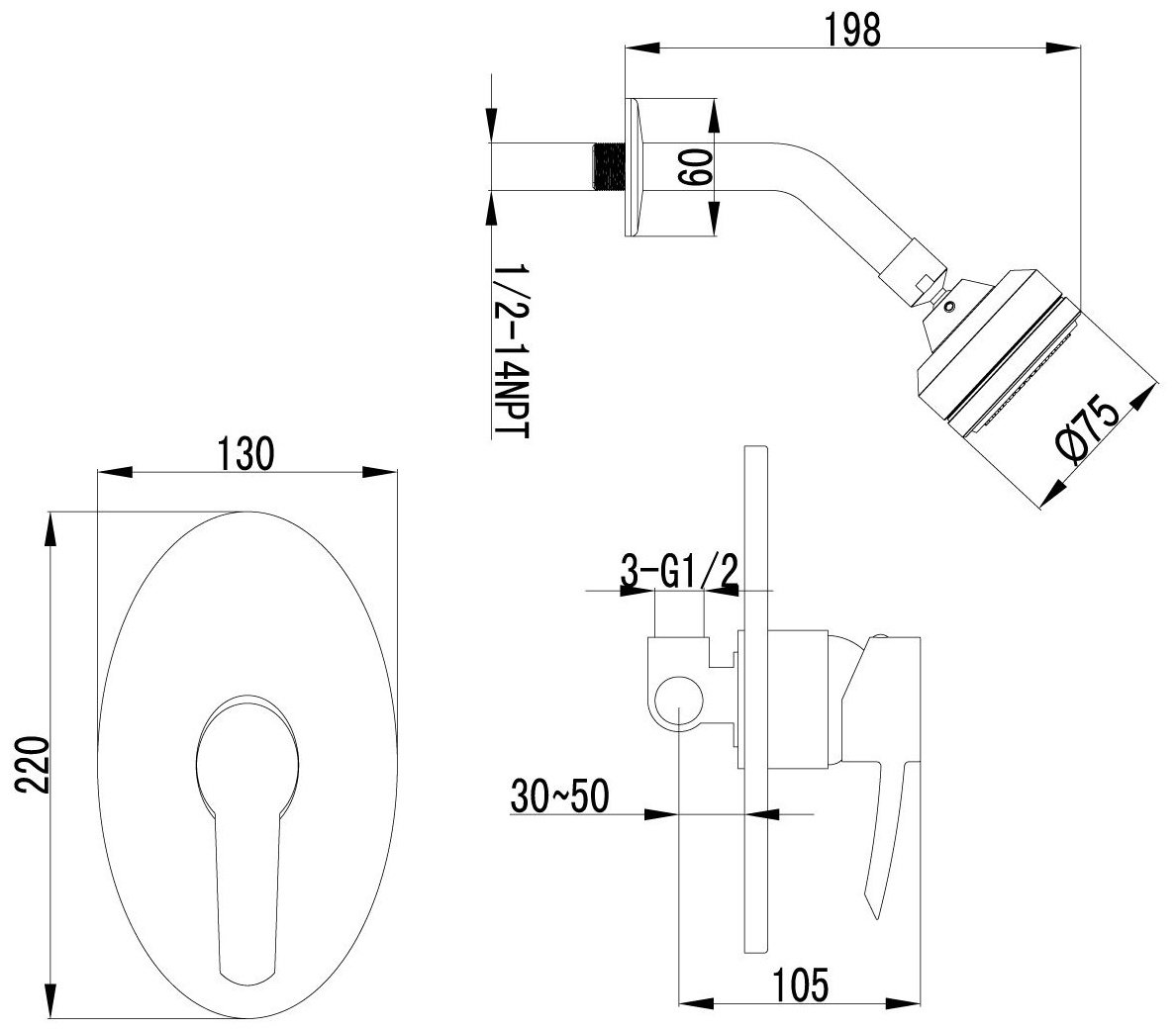 Lemark верхний душ Атлантисс LM3220C купить,NaN