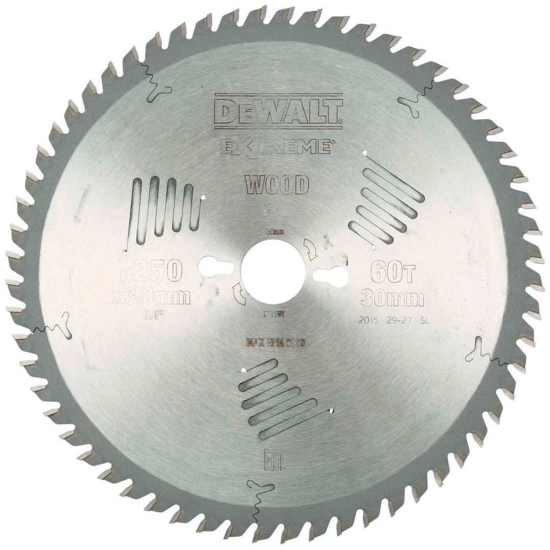 Пильный диск по дереву DeWALT DT4351-QZ, 250x30 мм, 60Т