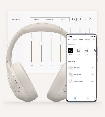 Наушники Haylou S35 ANC бежевый купить,NaN