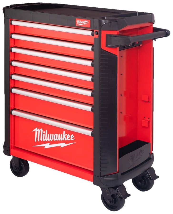 Milwaukee ящик-тележка 4932478849 78x51x106.4 см, красный, черный купить,NaN
