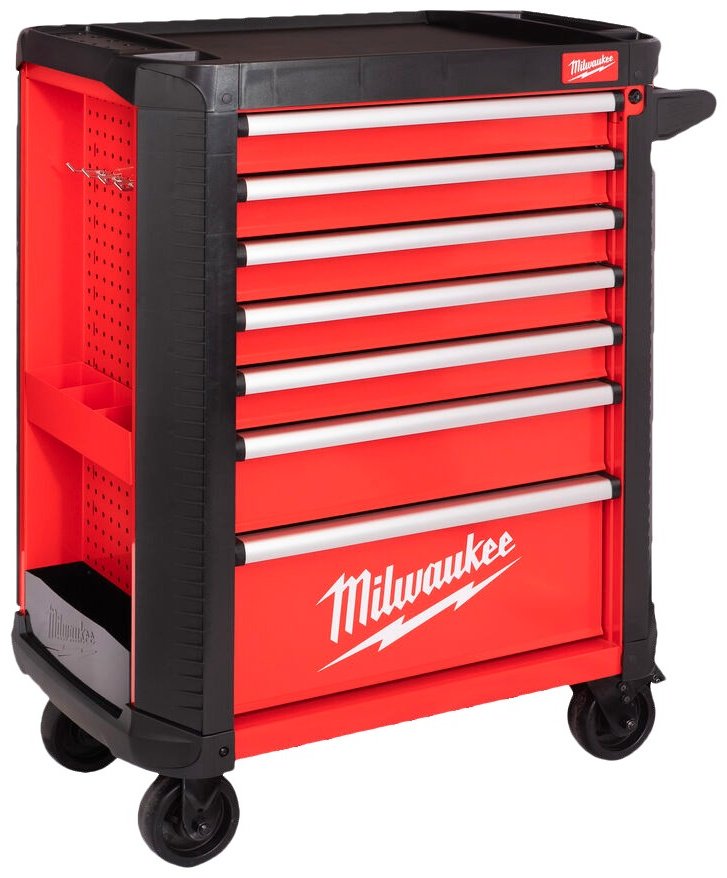 Milwaukee ящик-тележка 4932478849 78x51x106.4 см, красный, черный купить,NaN