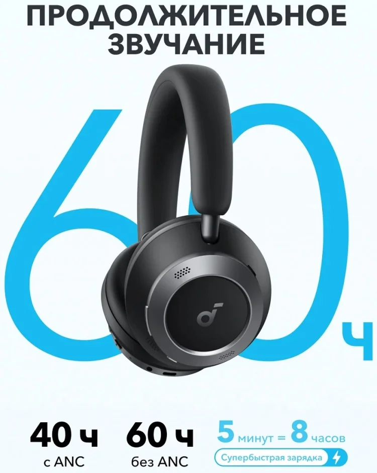Наушники Soundcore Space One Pro A3062G11 Black купить,79990