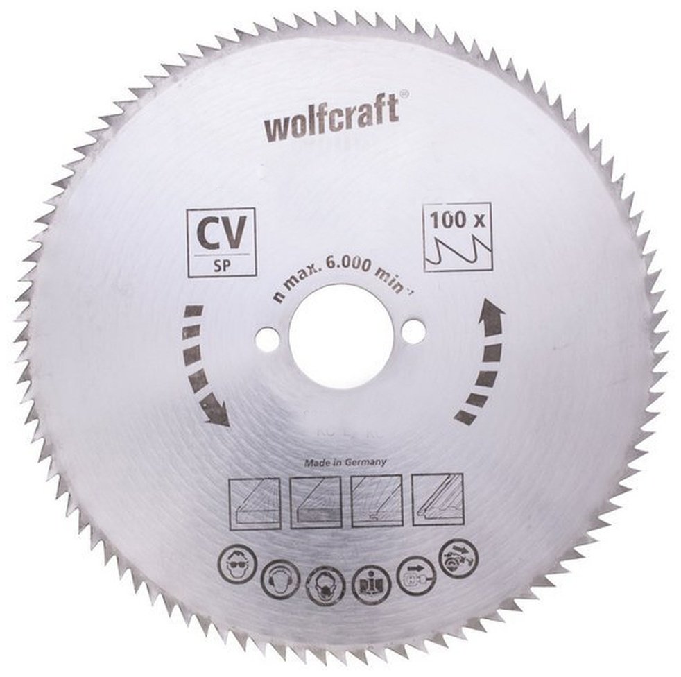 Пильный диск по дереву Wolfcraft 6275000, 190x16 мм, 100Т