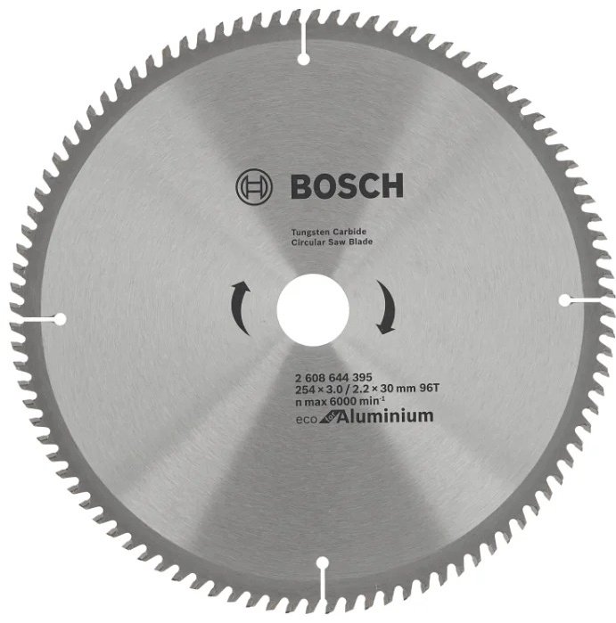 Пильный диск по металлу Bosch Eco Aluminium 2608644395, 254x30 мм, 96Т