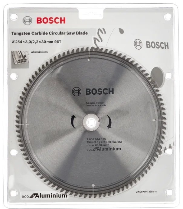Пильный диск по металлу Bosch Eco Aluminium 2608644395, 254x30 мм, 96Т