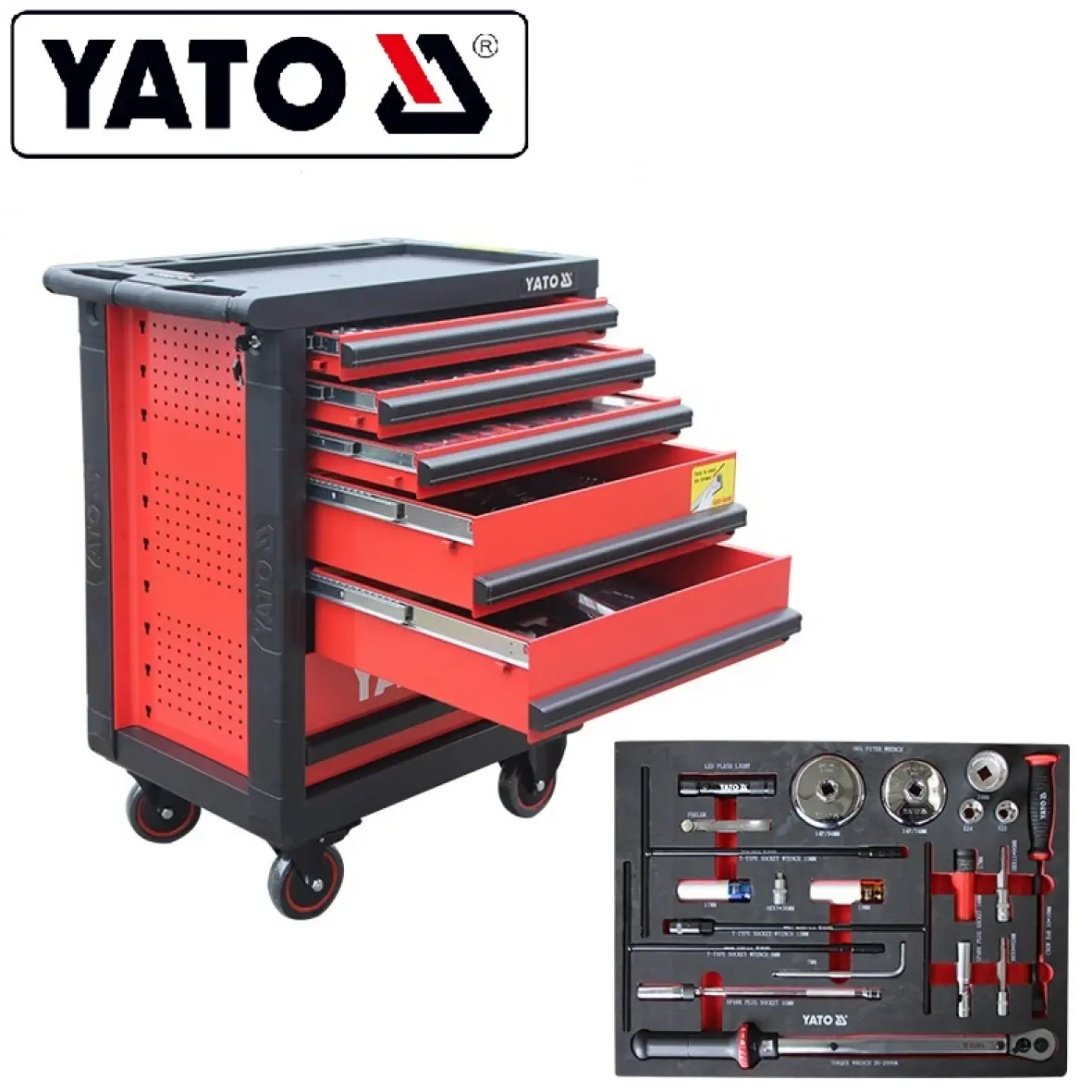 YATO ящик-тележка YT-55302 (97.5х76.5х46.5 см) купить,NaN