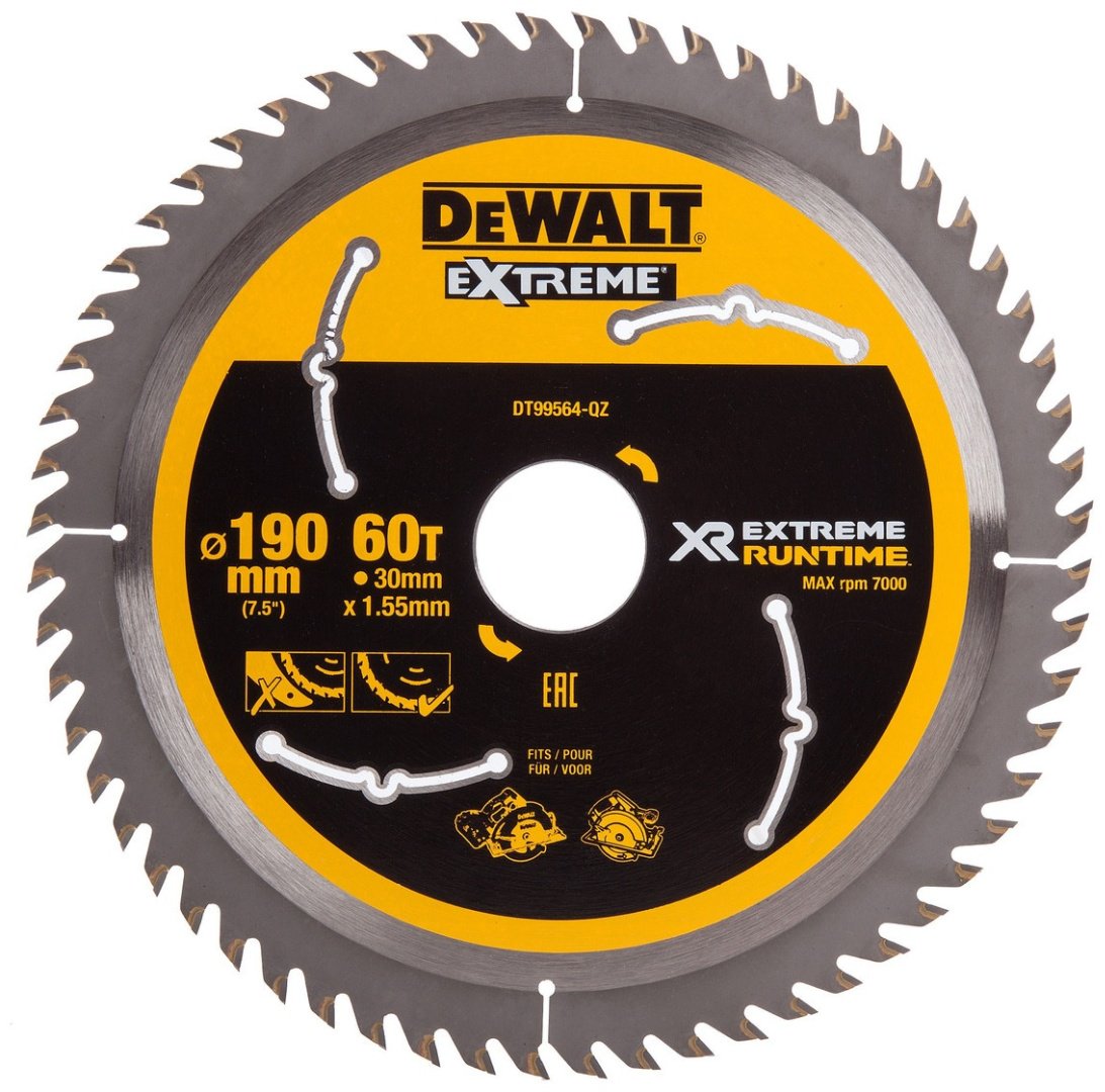 DeWalt, DT99564, Диск пильный XR 190*30 мм 60T CSB