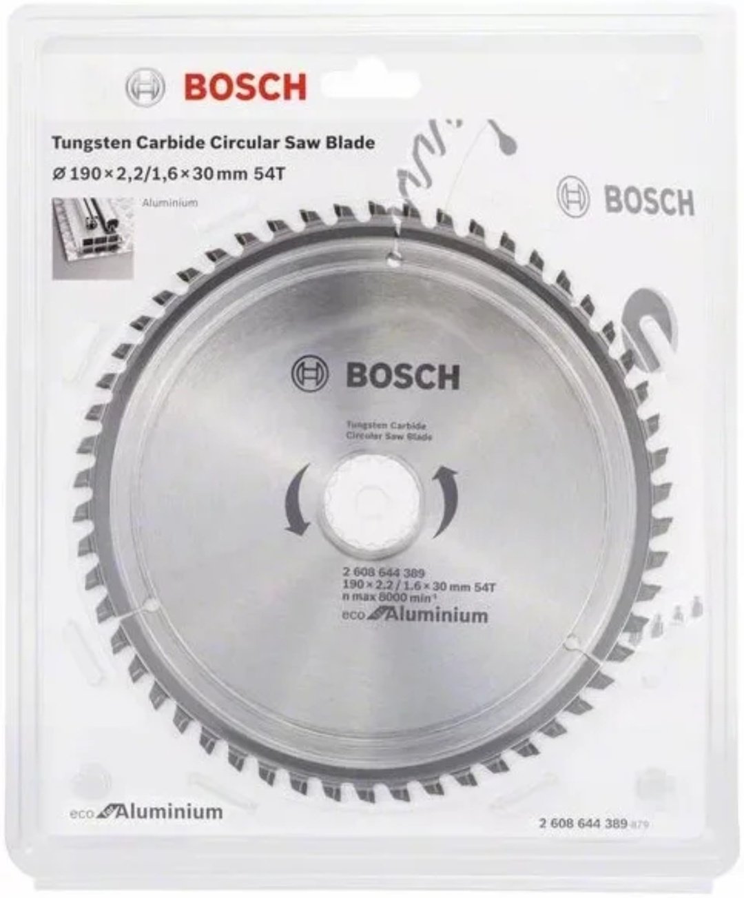 Пильный диск по металлу Bosch 2608644389, 190x30 мм, 54Т