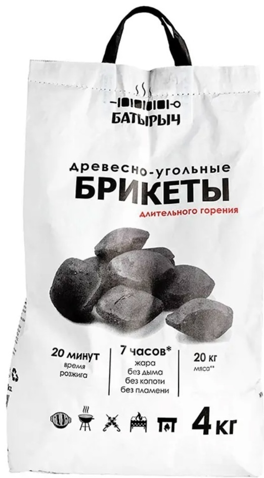 Уголь брикетированный Батырыч 4кг