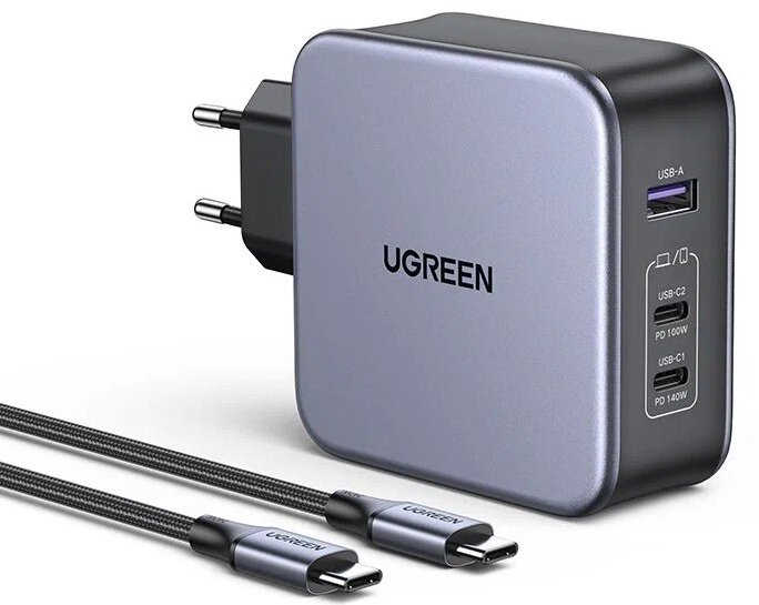 Зарядное устройство Ugreen 90549 серебристый купить,NaN