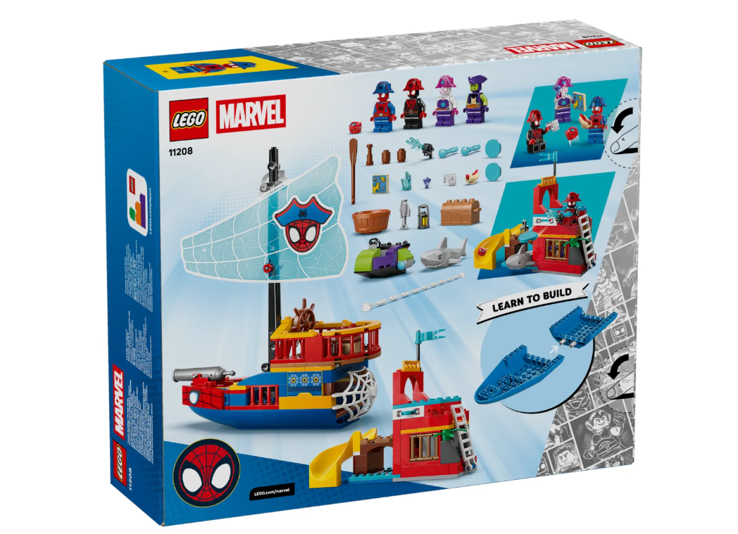 Конструктор Lego Пиратский корабль команды Спайди Marvel 11208 купить,NaN