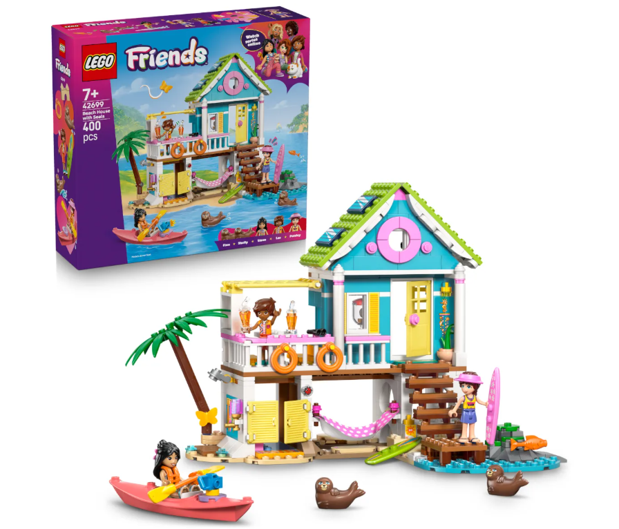 Конструктор Lego Пляжный домик с тюленями Friends 42699 купить,NaN