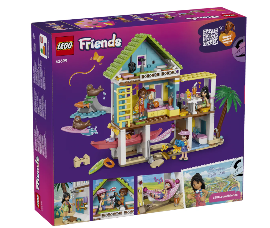Конструктор Lego Пляжный домик с тюленями Friends 42699 купить,NaN