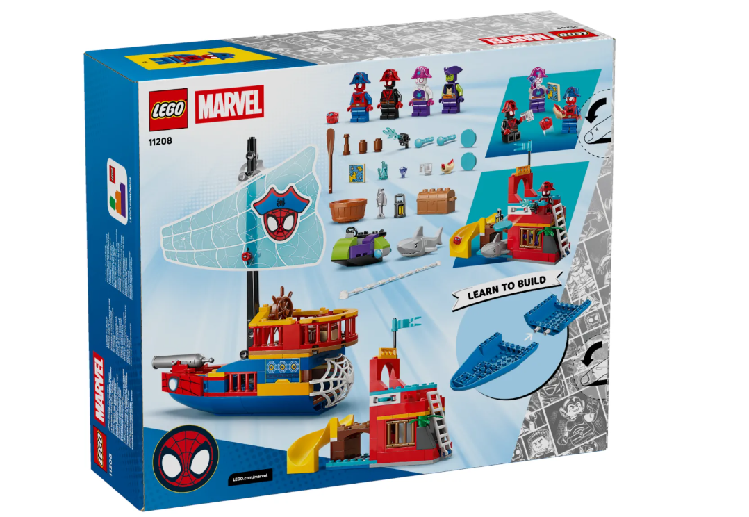 Конструктор Lego Пиратский корабль команды Спайди Marvel 11208 купить,NaN