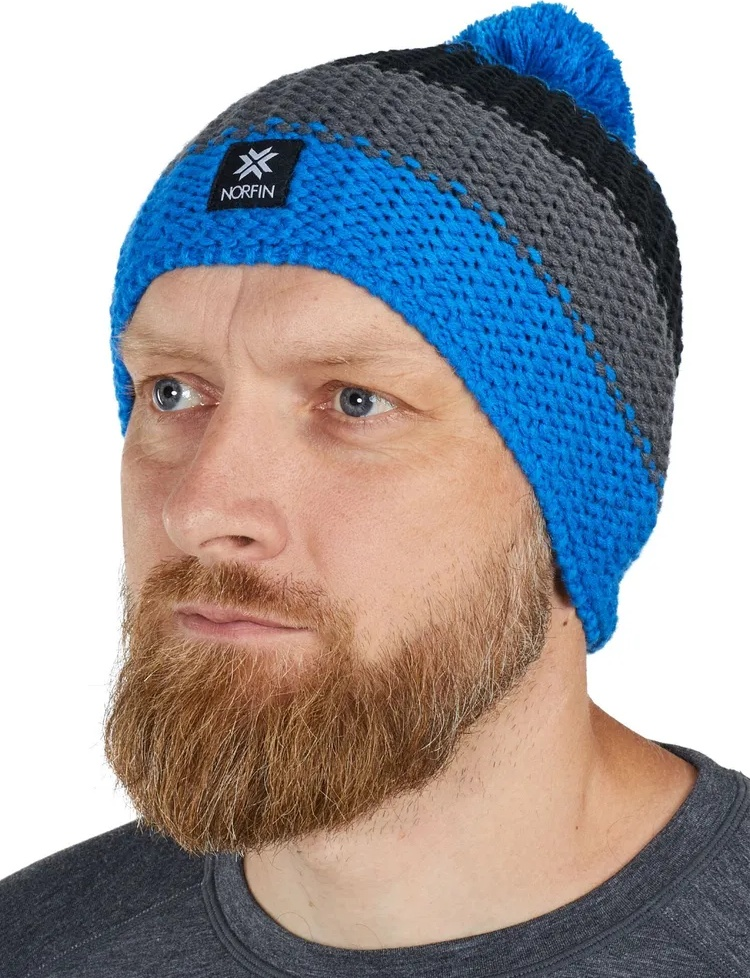Шапка Norfin Thermax 302724-XL серо-синяя XL