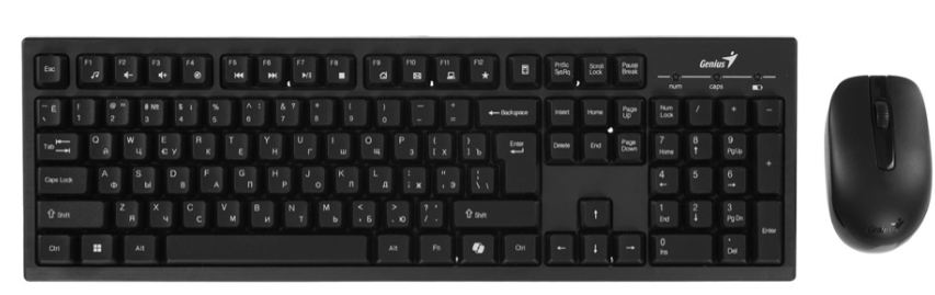 Комплект клавиатура + мышь Genius Smart KM-8101 черный купить,NaN