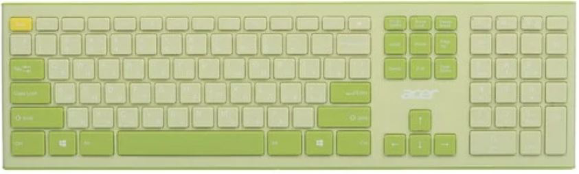 Клавиатура Acer OCC205 Wireless Green/Yellow ZL.ACCEE.00E + мышь купить,NaN