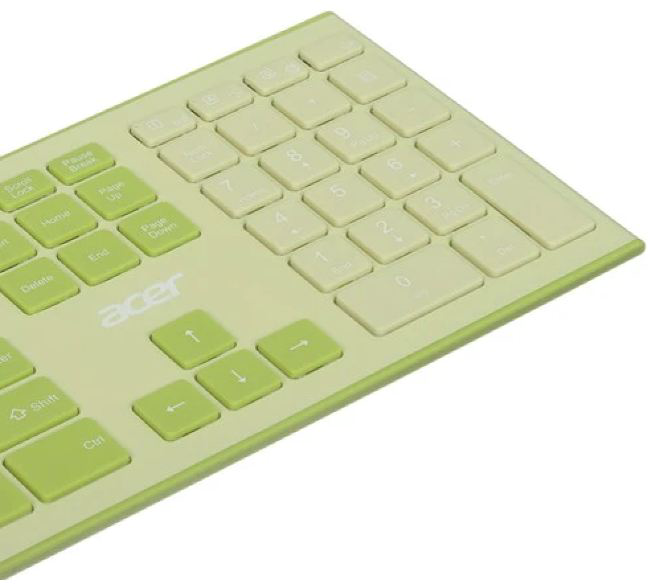 Клавиатура Acer OCC205 Wireless Green/Yellow ZL.ACCEE.00E + мышь купить,NaN