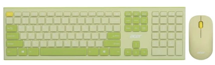 Клавиатура Acer OCC205 Wireless Green/Yellow ZL.ACCEE.00E + мышь купить,NaN