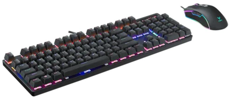 Клавиатура Rapoo V150S + мышь черный купить,NaN