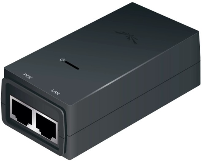 Инжектор PoE Ubiquiti POE-24-12W-G v3 черный