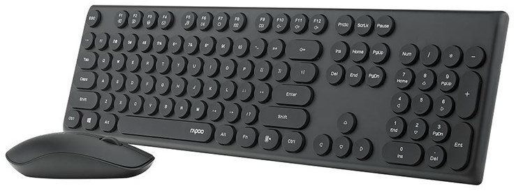 Клавиатура + мышь Rapoo X260S черный - ForteMarket Клавиатура + мышь Rapoo X260S черный купить,9660