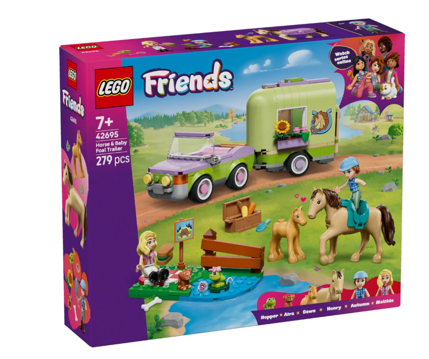 Конструктор Lego Прицеп для перевозки лошадей и жеребят Friends 42695 купить,NaN