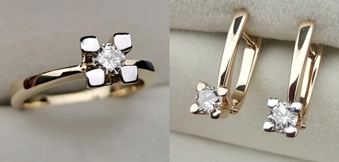 Комплект Deimantas 110143363 16,5р 0,22ct 0,392ct. купить,NaN