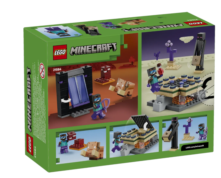 Конструктор Lego Путешествие к Нижнему миру и порталу Края Minecraft 21584