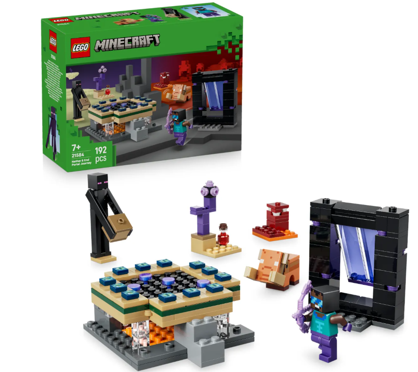Конструктор Lego Путешествие к Нижнему миру и порталу Края Minecraft 21584