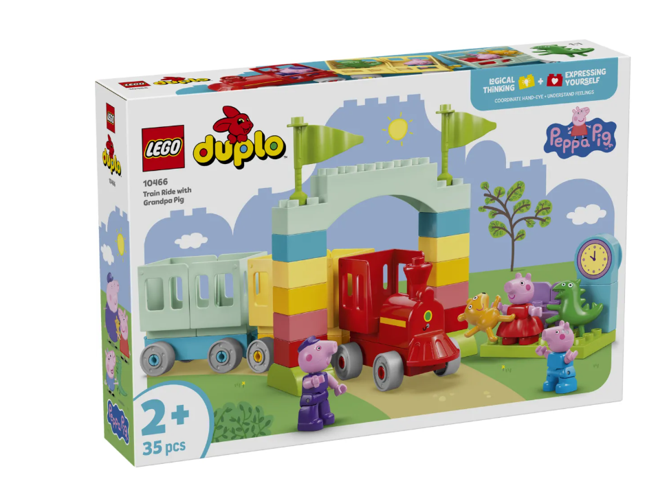 Конструктор Lego Поездка на поезде с дедушкой Свином DUPLO 10466 купить,NaN