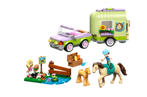 Конструктор Lego Прицеп для перевозки лошадей и жеребят Friends 42695