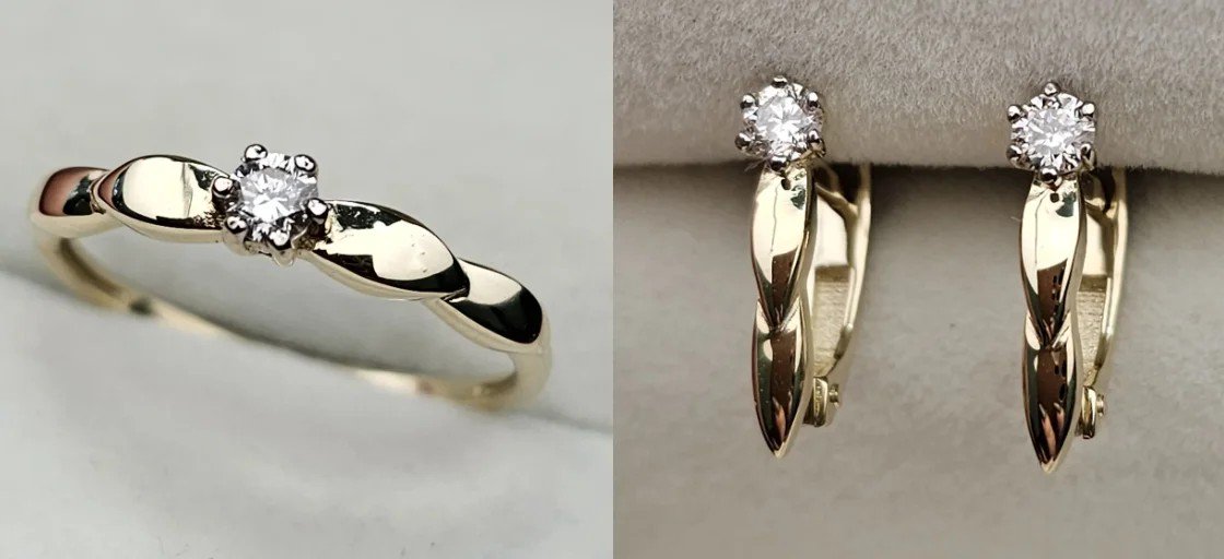 Комплект Deimantas 110142677 16,5р 0,11ct 0,22ct. купить,NaN